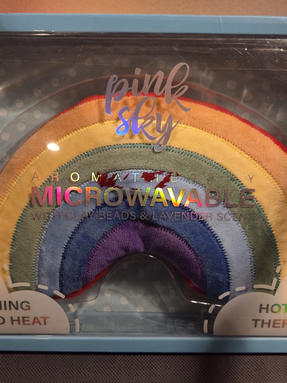 Pink Sky Rainbow Microwavable Heat Pack
